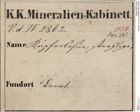 Etiketten zu Azurit (NHMW-MIN-An260)